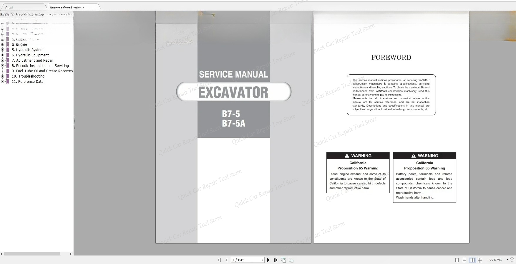 Heavy Equipment Service - AutoCD Heavy Equipment 10,7 Go Manuels